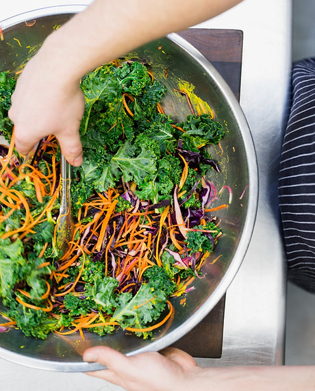 Preparing Salad