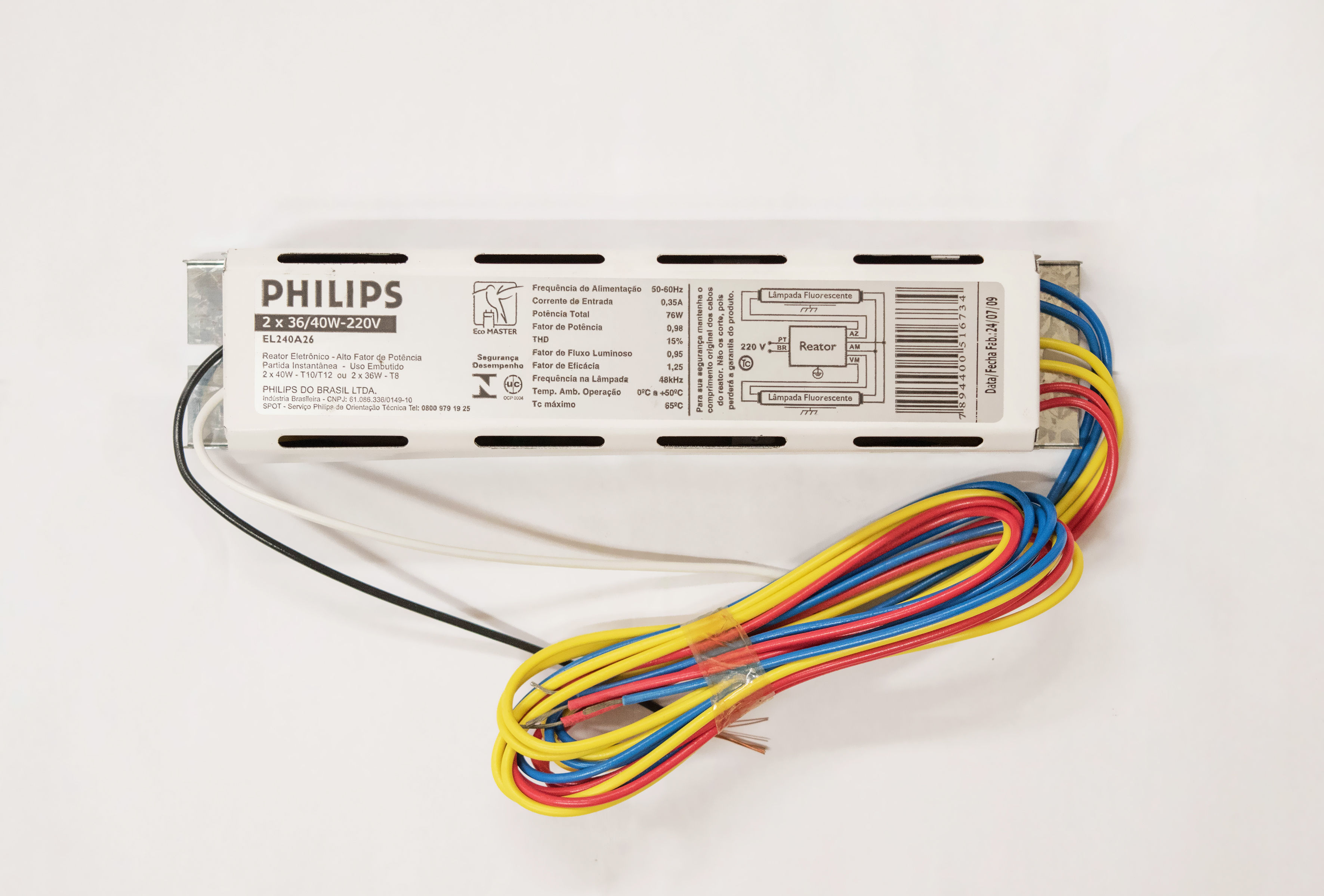 Reator EL240A26 PS - Philips