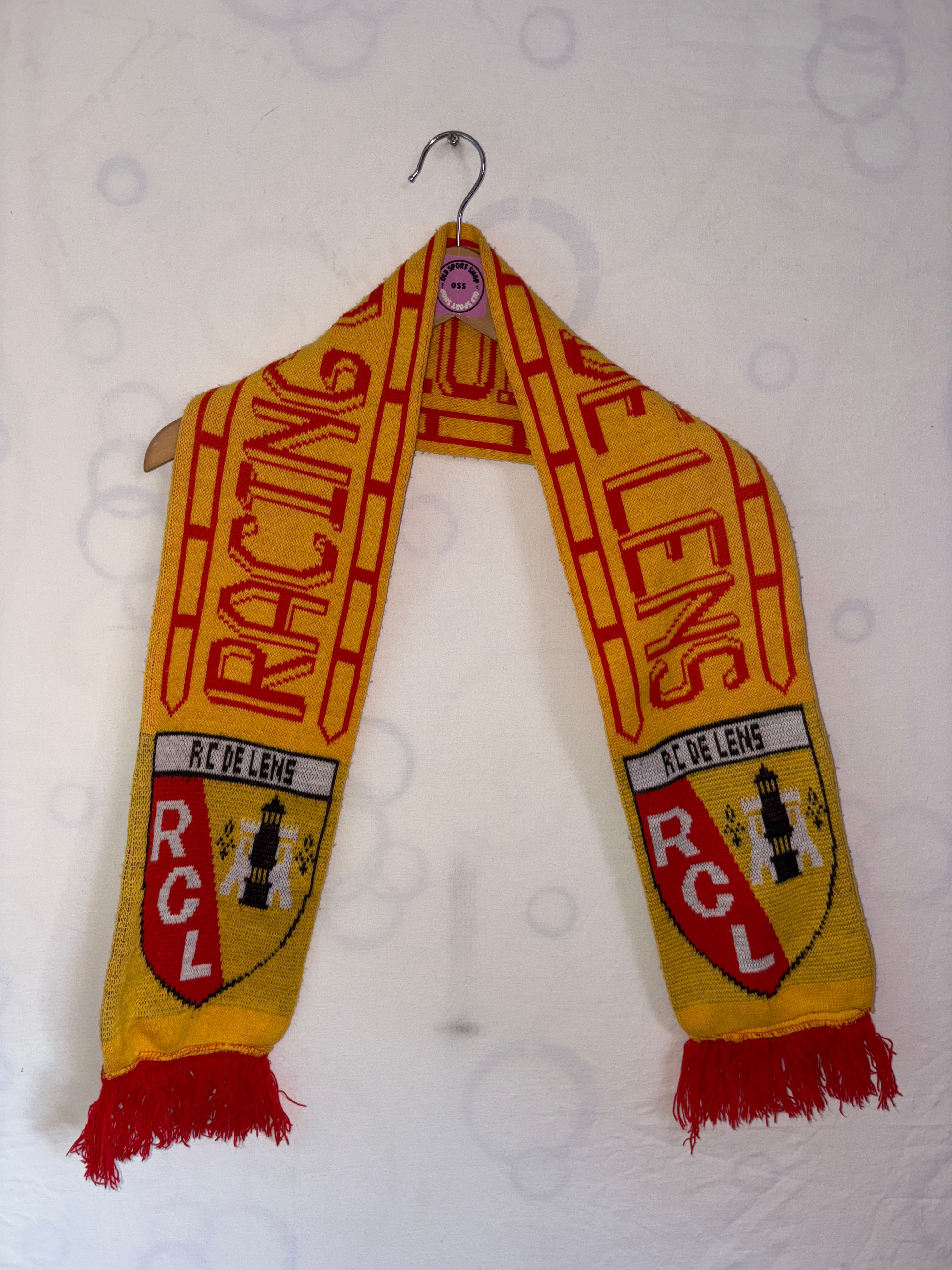 Écharpe football vintage RC Lens 