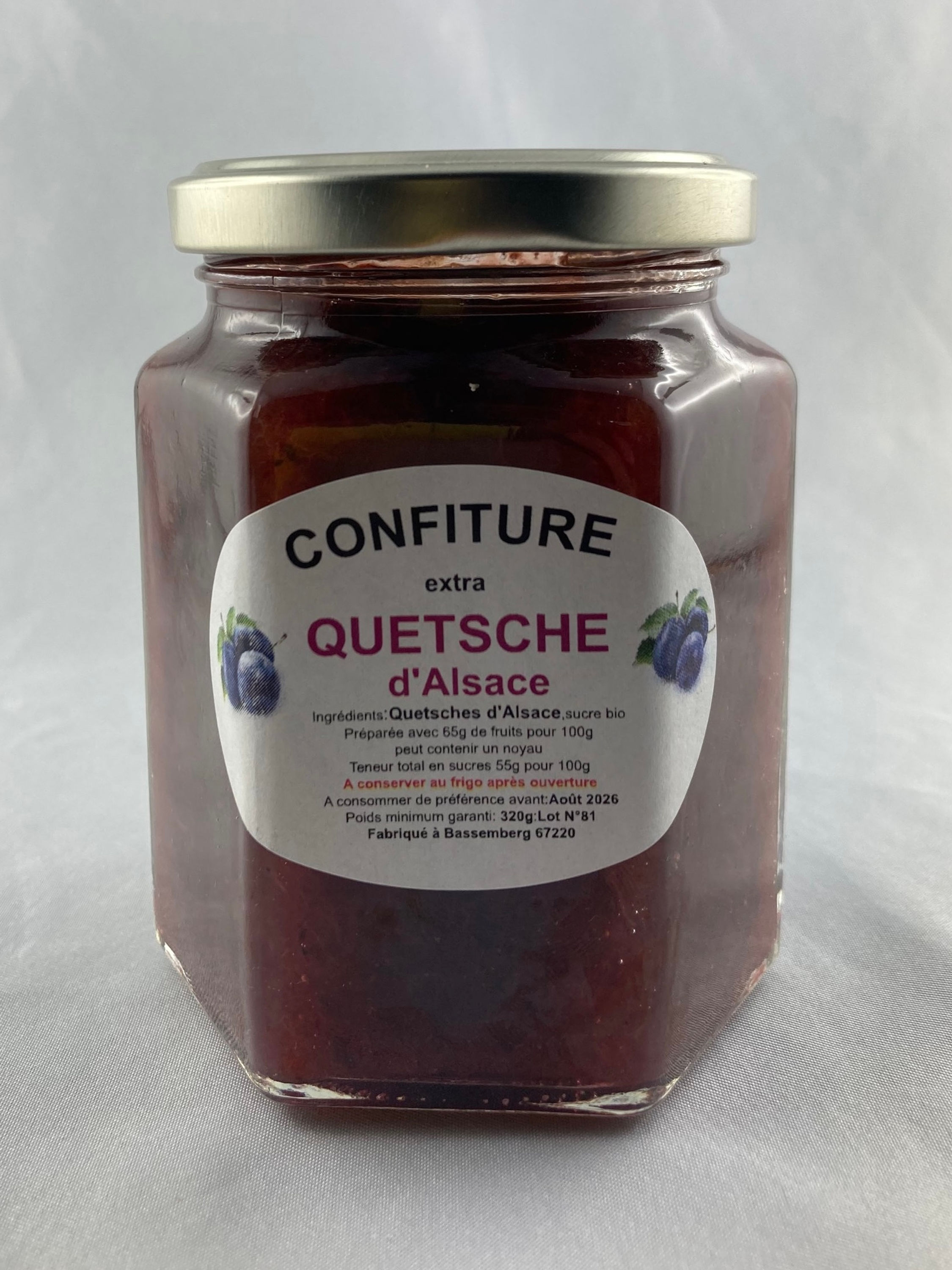 Confiture Questche d'Alsace 320g