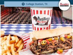 Opening Soon: Portillo's in College Station, TX!