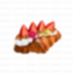 Croissant Strawberry crumble