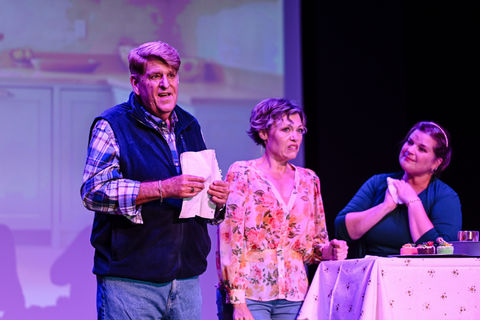Pictured: Stuart Vance, Danielle Rothe, Beth Nuckols 