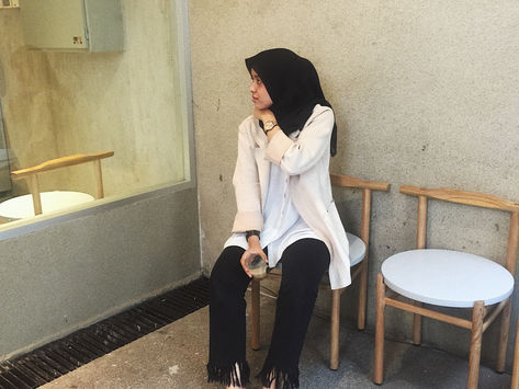 Some classy latte outfit.