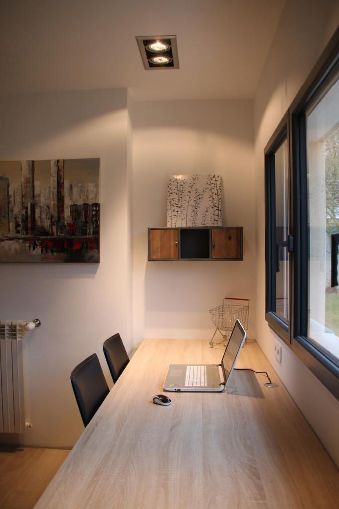 Bureau familial avec plan de travail sur mesure de près de 4 m – 1001 idées