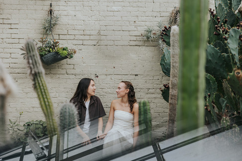 Engagement session in Rawlings Conservatory tropical greenhouse