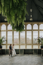 Engagement session in Rawlings Conservatory greenhouse