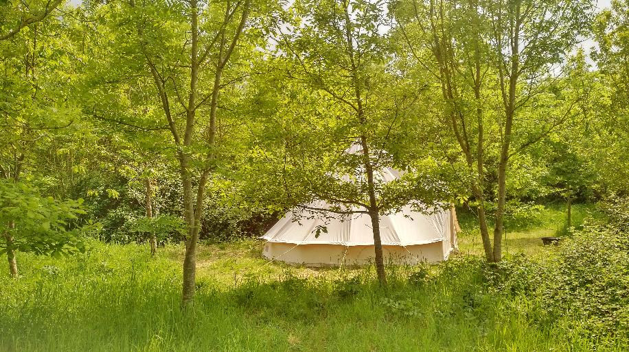 Luxury canvas located in the Somerset countryside