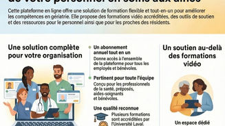 Êtes-vous à la recherche d’une solution pour former votre personnel pour les soins aux aînés? 