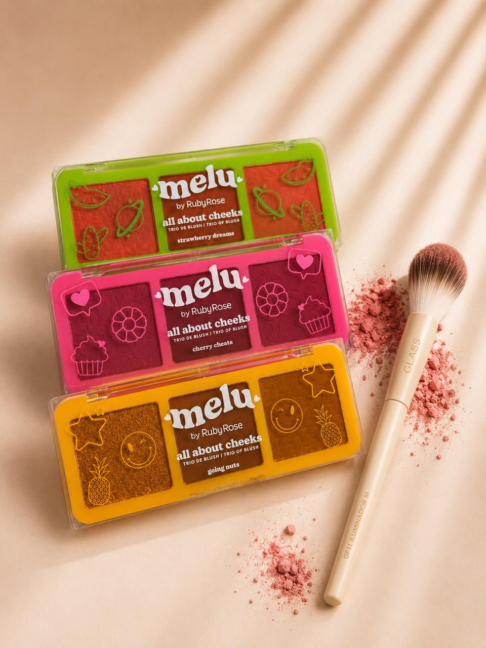 Miniatura: TRIO DE BLUSH ALL ABOUT CHEEKS - MELU