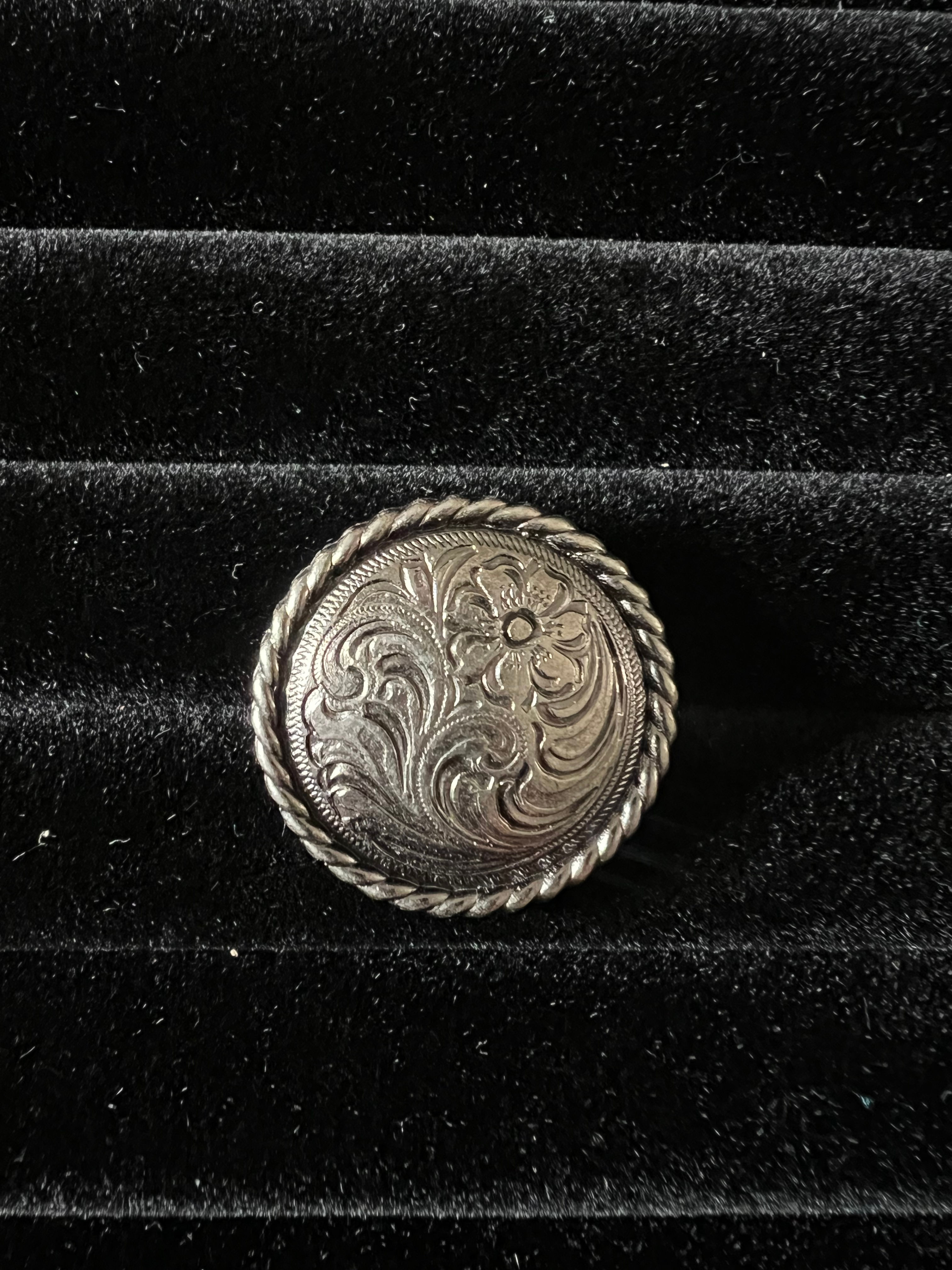 Small Silver Flower Slide