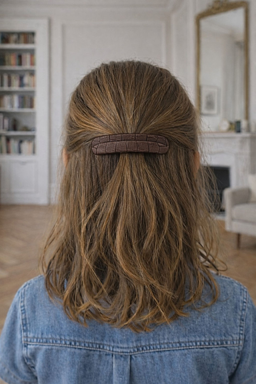 Miniature : Barrettes Eugénie cuir
