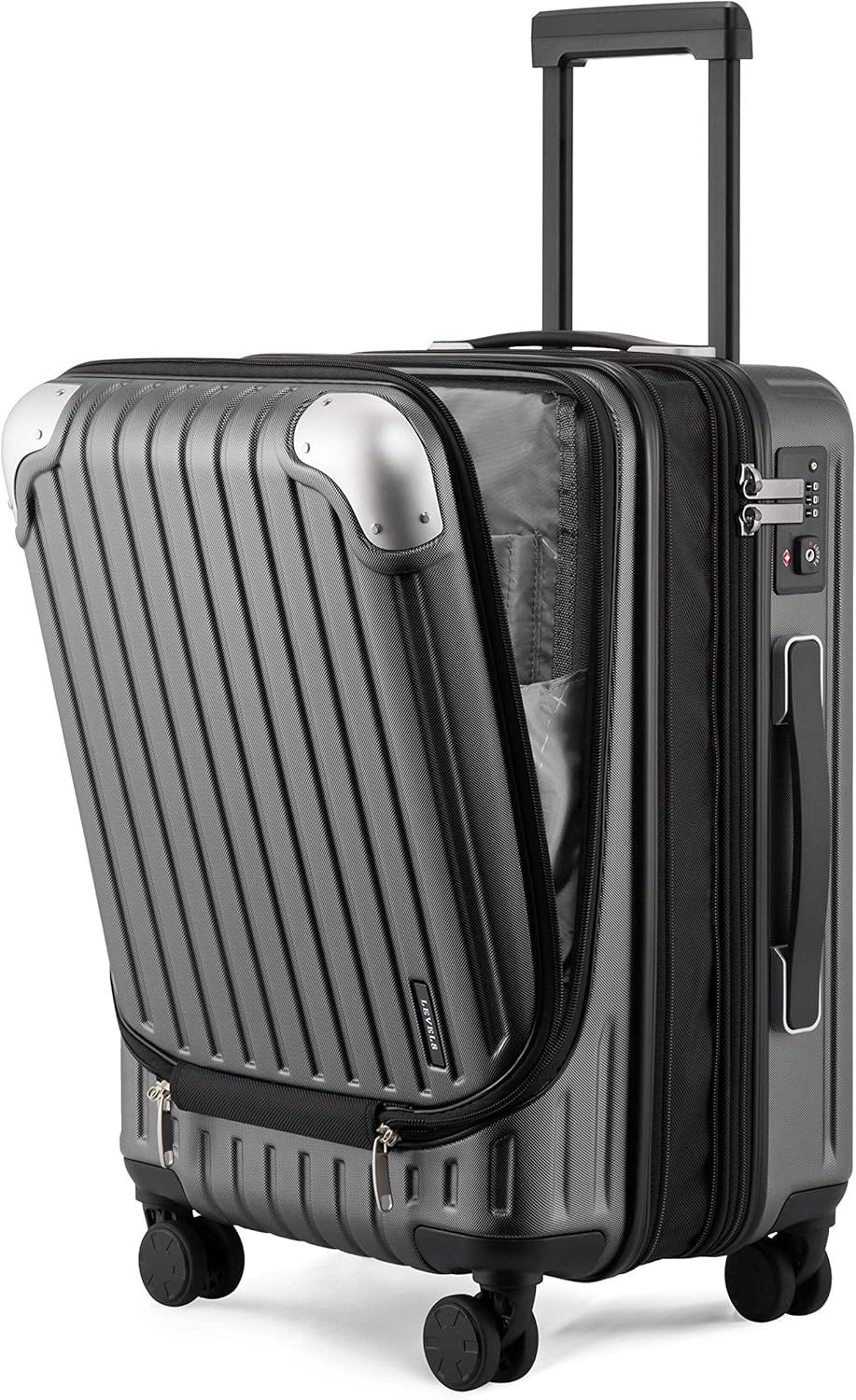 Thumbnail: LEVEL8 Grace Large Carry on Luggage, 20 Inch Expandable Hardside Suitcases with