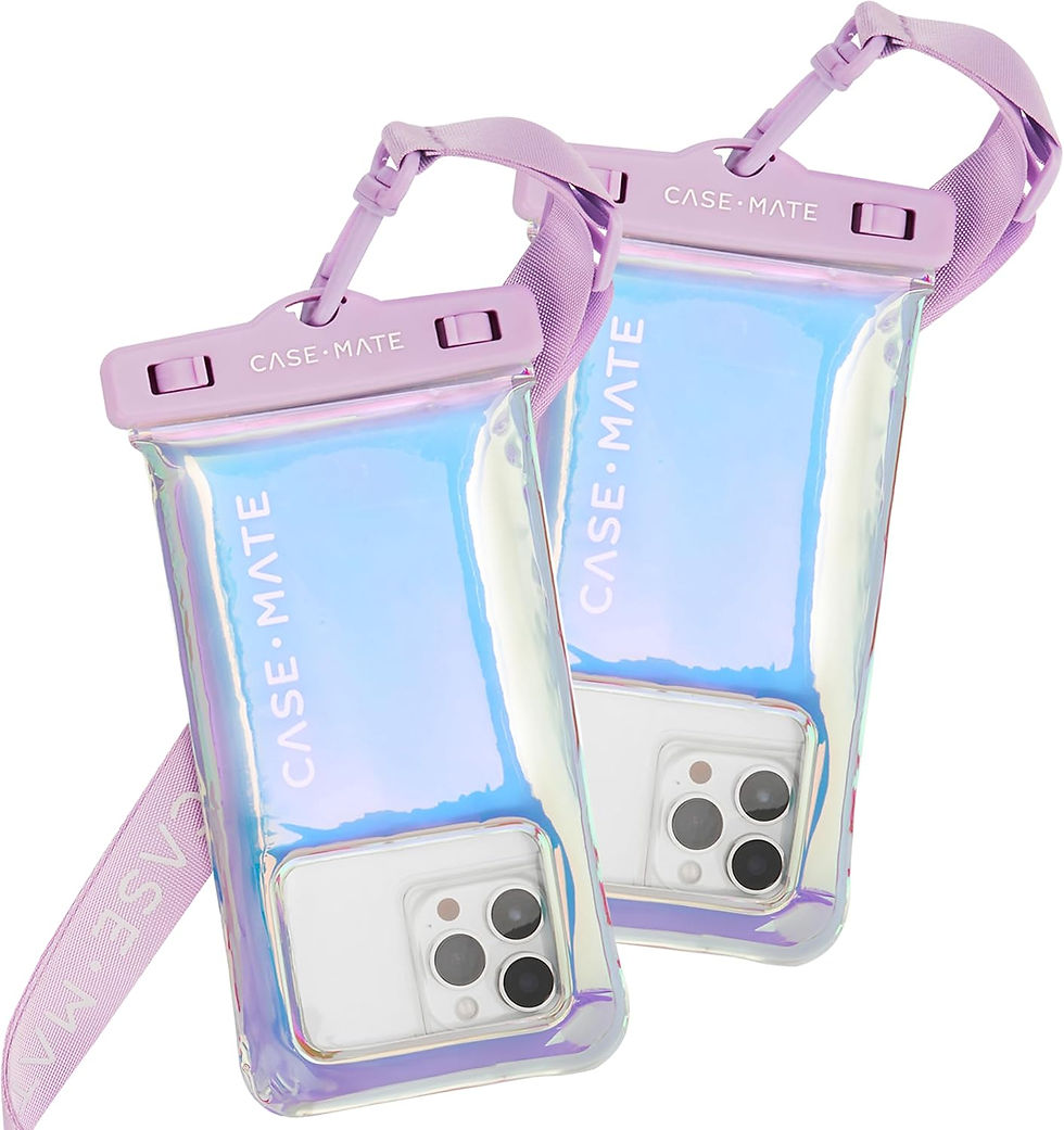 Thumbnail: Case-Mate 2 Pack IP68 Waterproof Phone Pouch - Sand Dollar | Touchscreen Floati