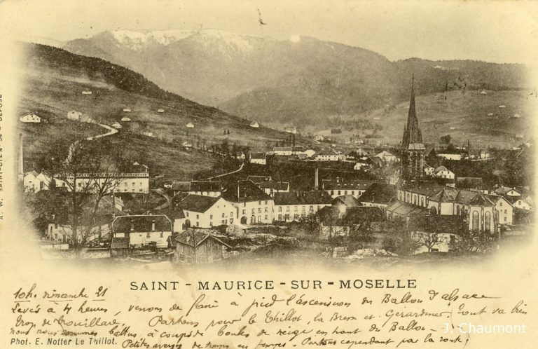 Quelques vues du village d’hier …Saint Maurice sur Moselle