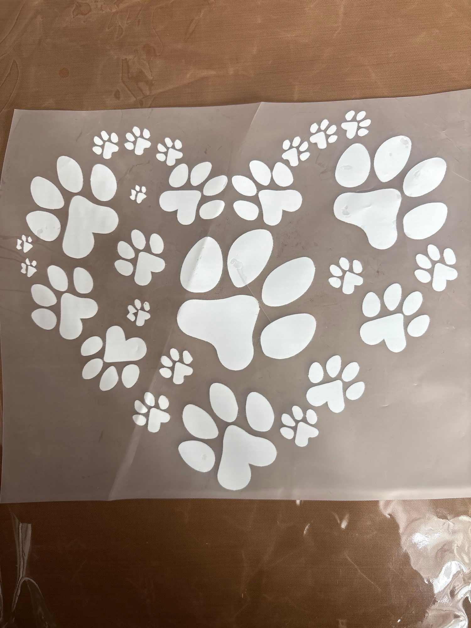 Heart foot prints 