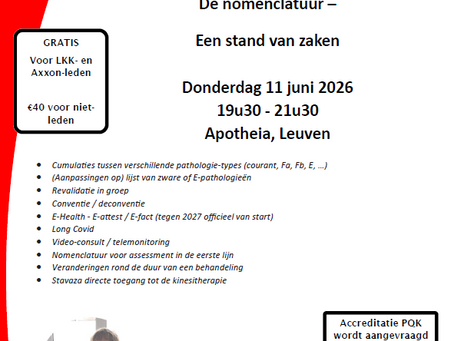 De nomenclatuur - Een stand van zaken - 11/06/2026