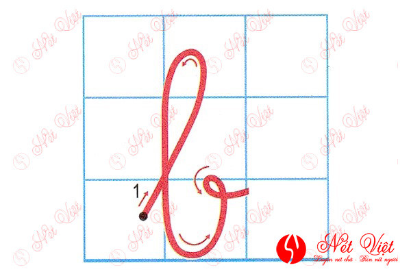Hướng dẫn chi tiết cách viết chữ B thường cỡ nhỏ - cao 2,5 ô ly