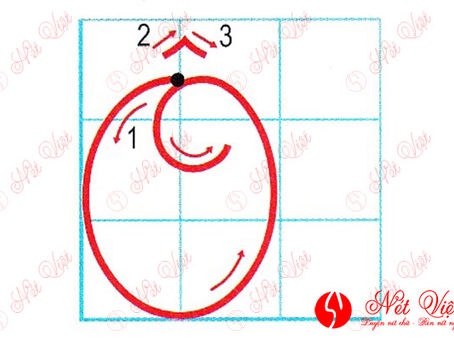 Hướng dẫn chi tiết cách viết chữ Ô hoa cỡ nhỏ - cao 2,5 ô ly