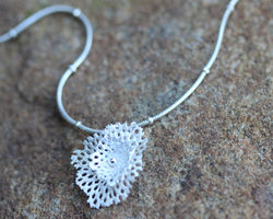 Anna M Williams - Lace Coral Pendant