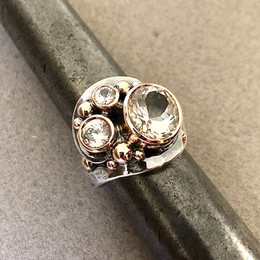 Lauren Harris - Pink Killiecrankie Diamond and Zircon Ring