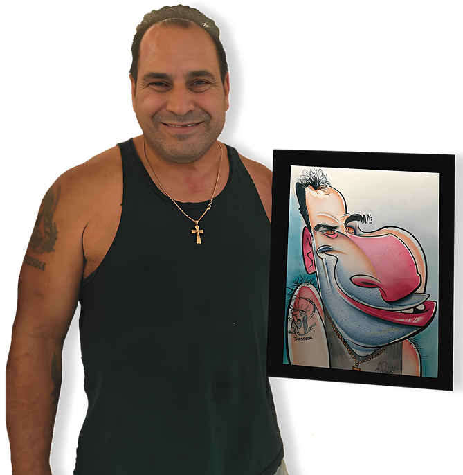 aj jensen live caricature