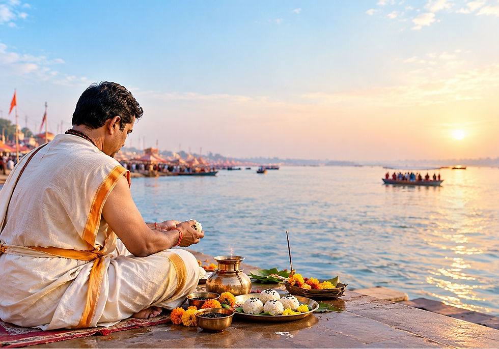 Pandit for Pind Daan in Prayagraj Pind Daan in Triveni Sangam - Vedaangam