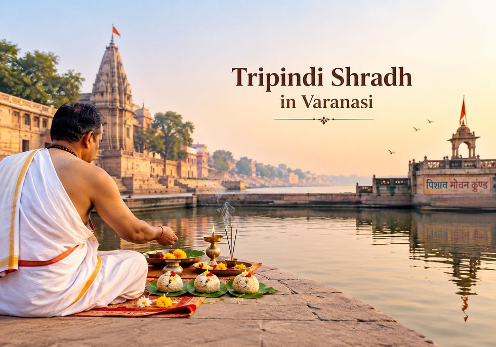Book Pandit for Tripindi Shradh in Varanasi