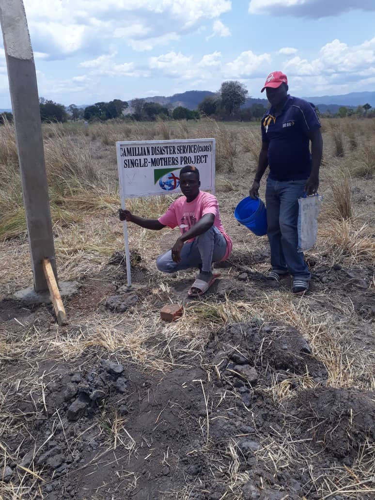 The single mothers affected by Covid-19 resilience project. Farm preparation in Mlimba, Morogoro. 