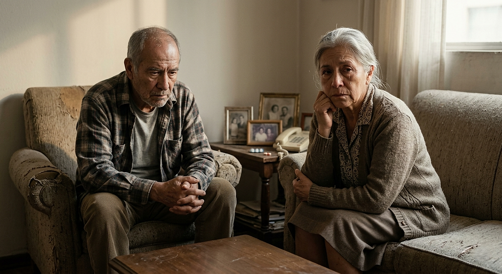 Lonely seniors struggling with isolation in their Chicago area home.