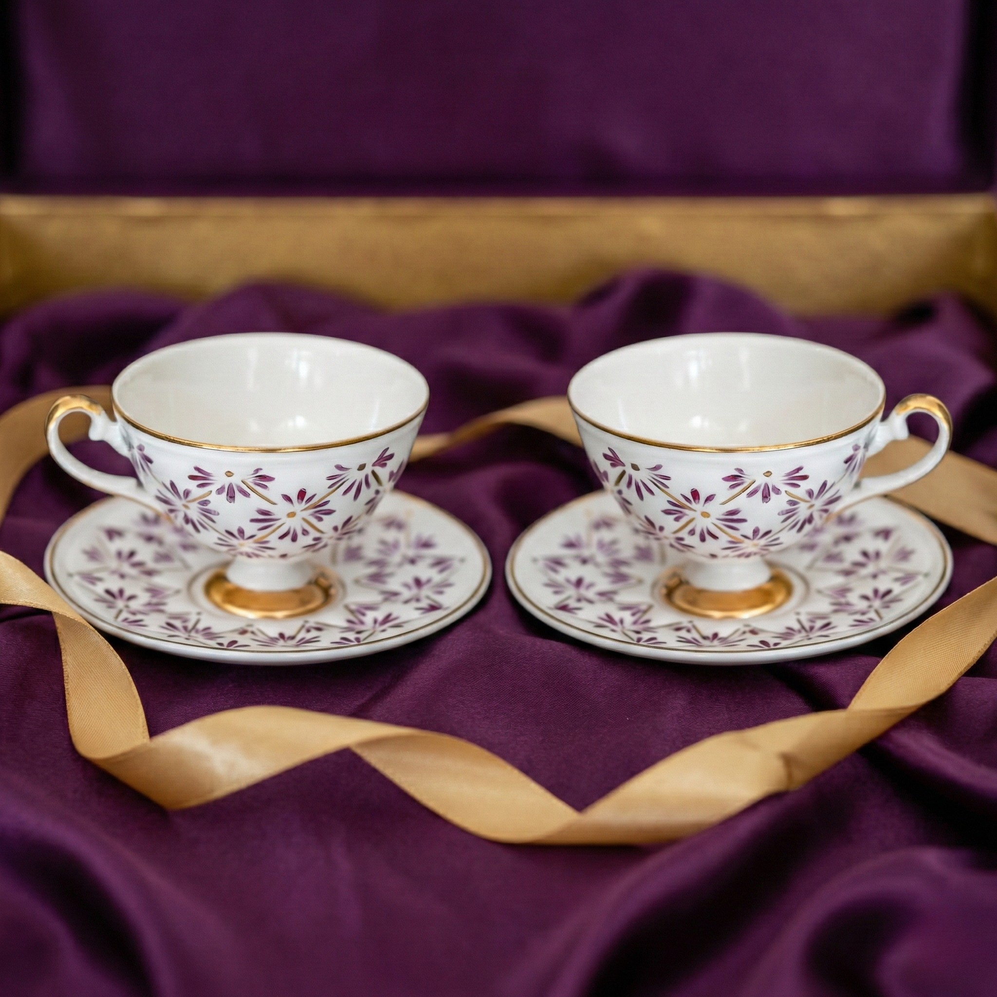 Porselen İkili Kahve Fincanı