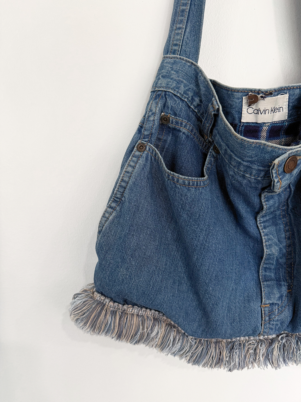 Thumbnail: Denim & Fringe Tote