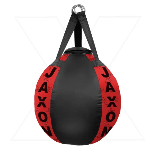 JAXON Black & Red Tear Drop Punching Bag for Boxing
