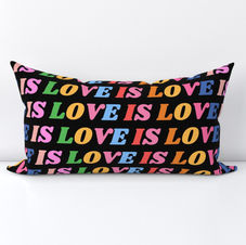 Love is love rainbow throw pillow