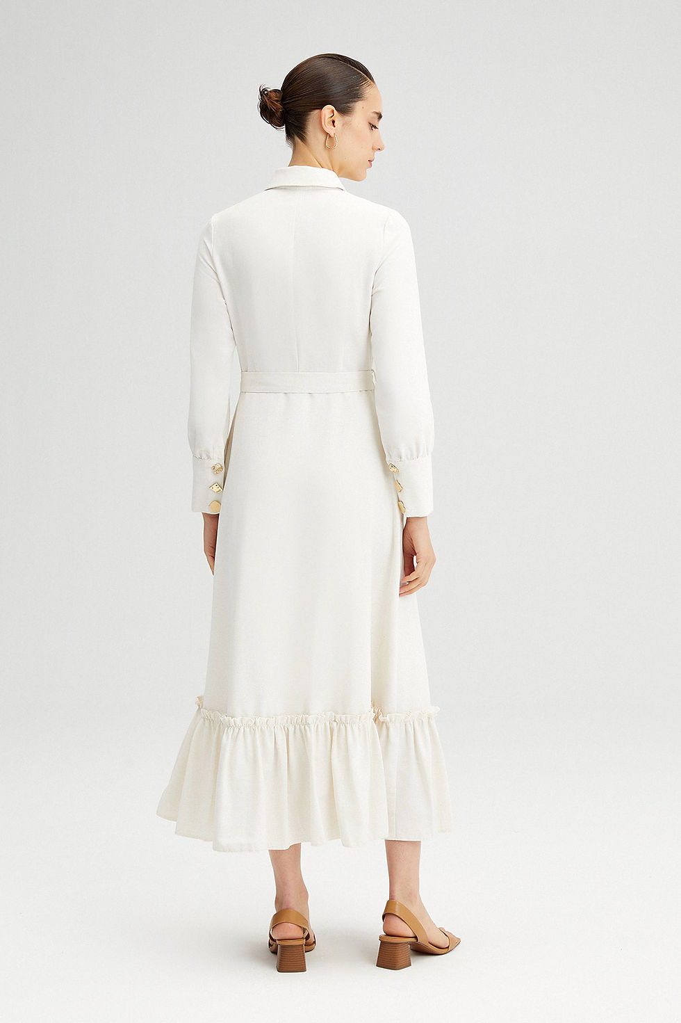 Thumbnail: Ruffle linen dress 