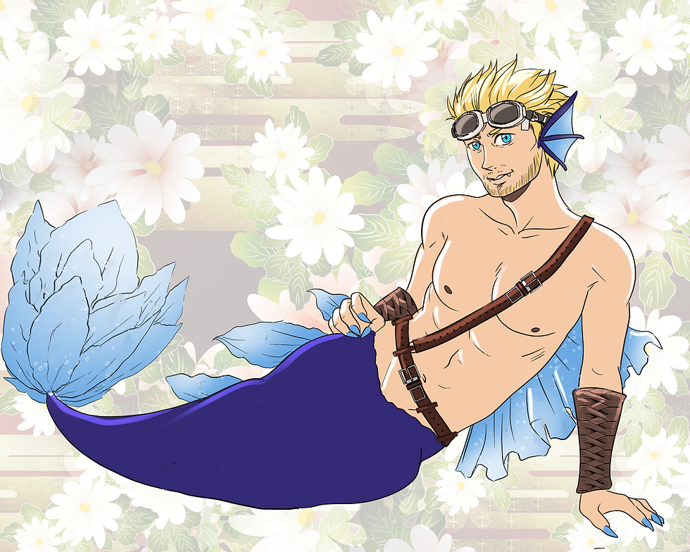 Thumbnail: Custom Mermaid Digital Art (full illustration)