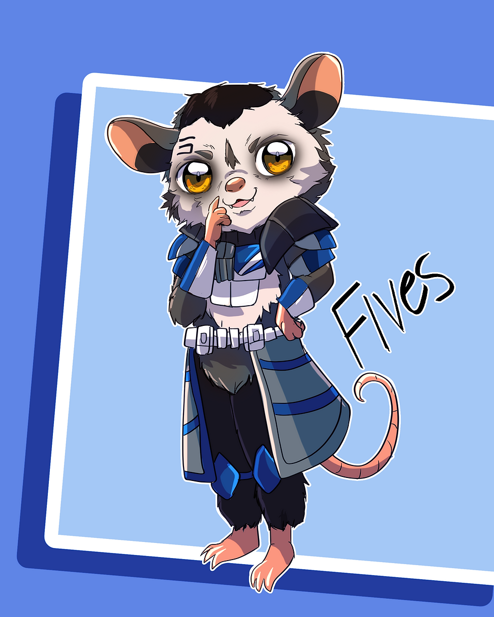 Thumbnail: Custom Opossum Art