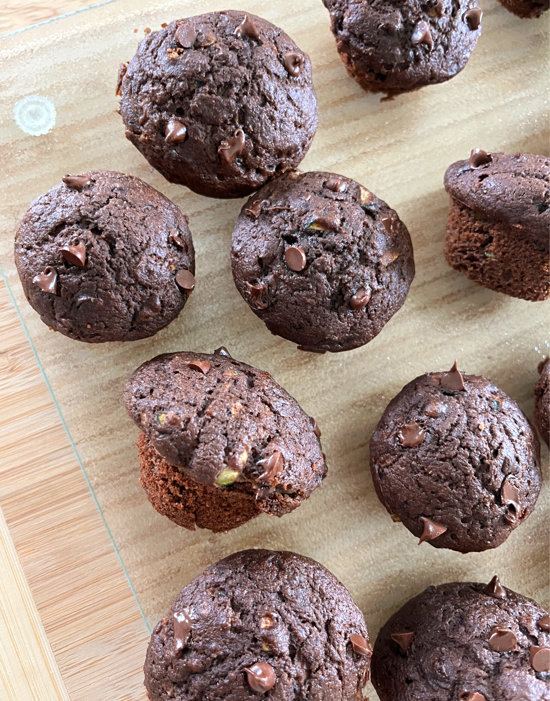 Chocolate Zucchini Mini Muffins | Saira Steelman