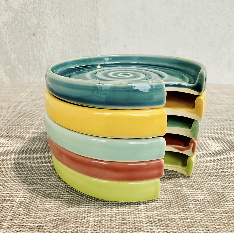 Thumbnail: Kai Ceramic Spoon Rest | Multiple Colors | Handmade Kitchen Utensil