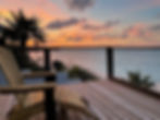 Sunset view from deck