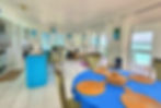 Kitchen and Dining Room in the ocean light