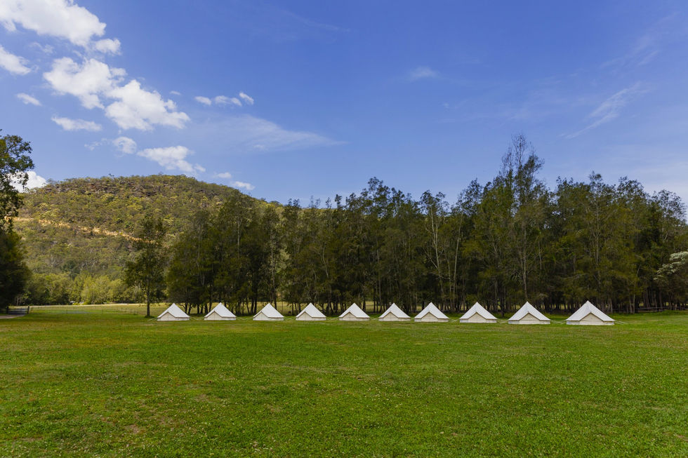 Temporary Glamping Setup 