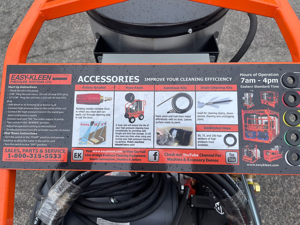 Thumbnail: Easy Kleen electric/diesel hot water pressure washer