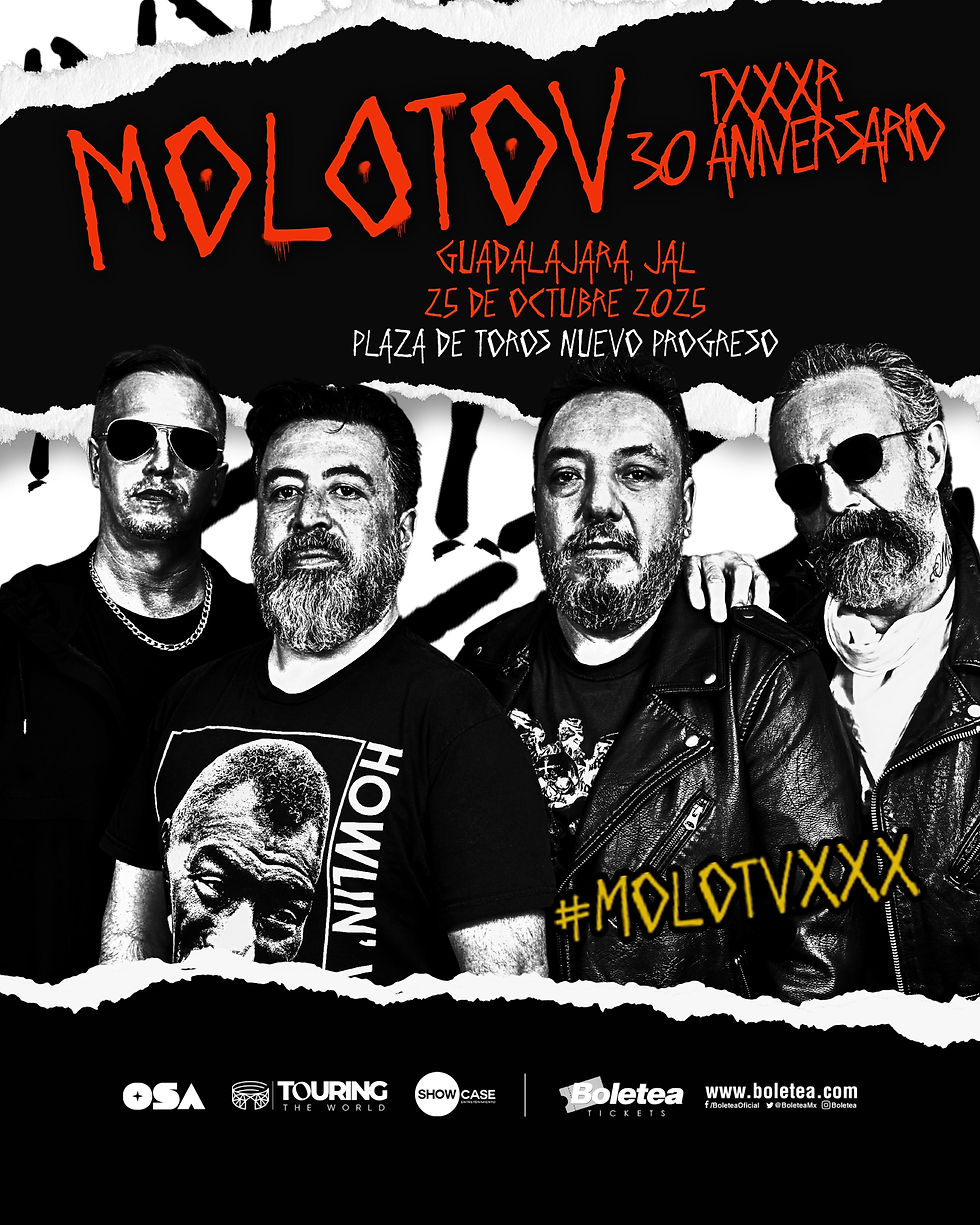 El rugido de 30 años: Molotov en vivo en la Plaza Nuevo Progreso.