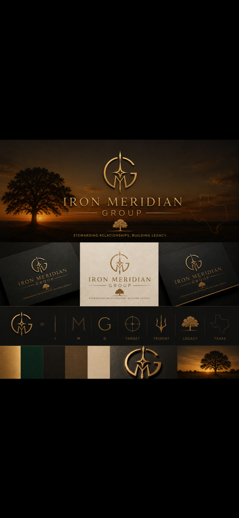 Iron Meridian Gold Compass Logo