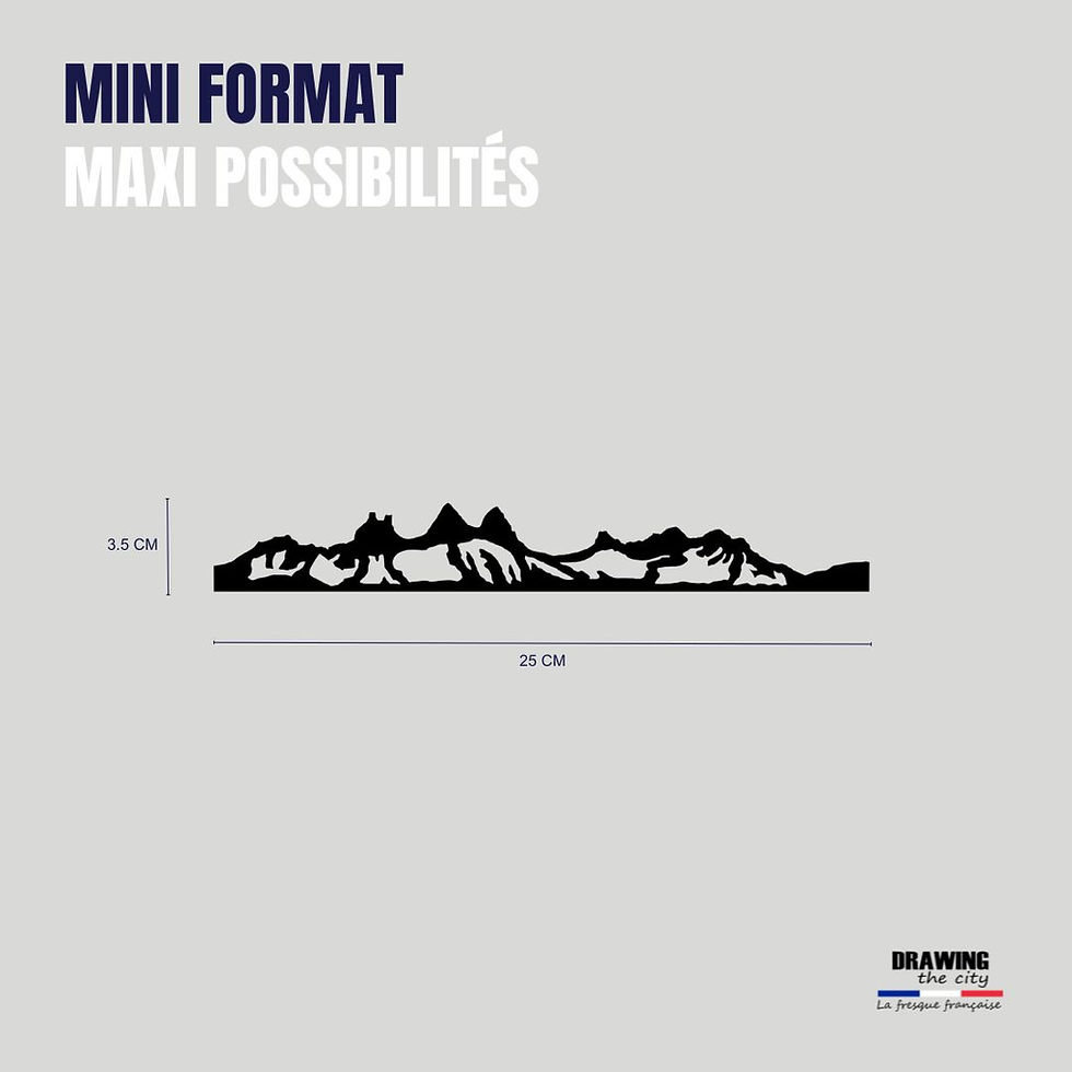 Miniature : Aiguilles d’Arves - Skyline 25 cm