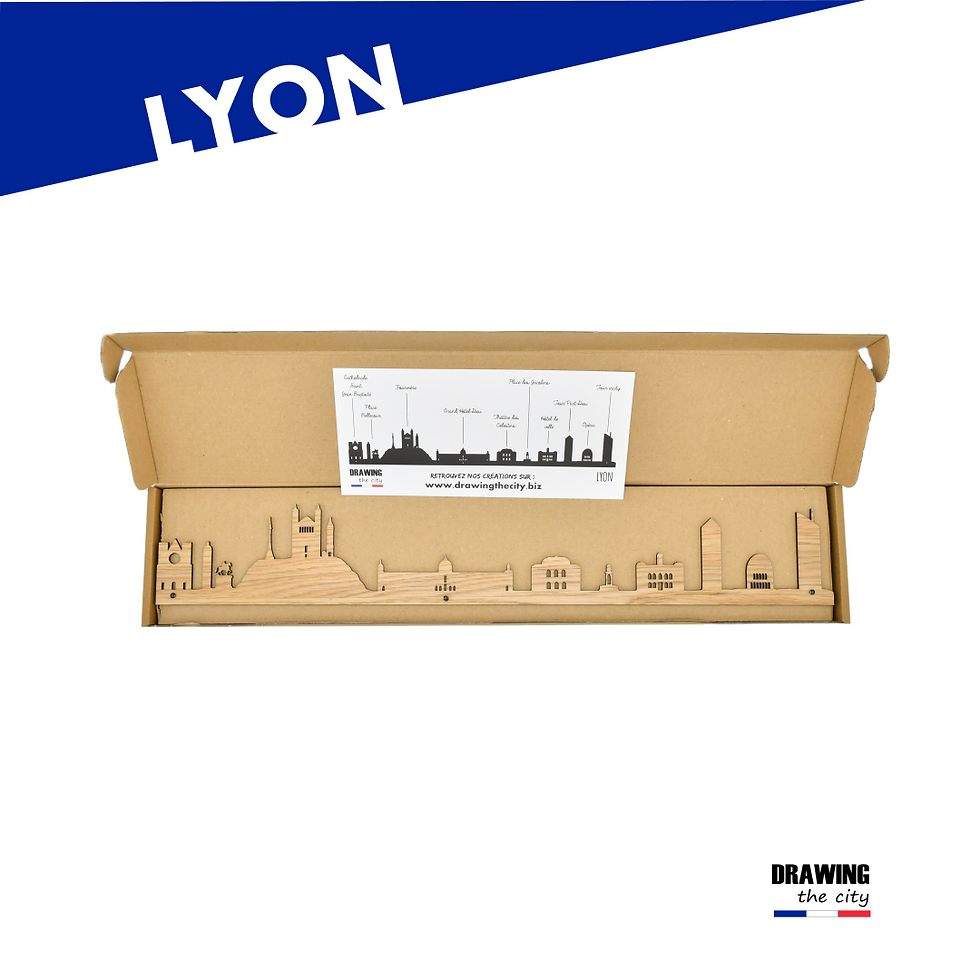 Miniature : Lyon - Skyline bois