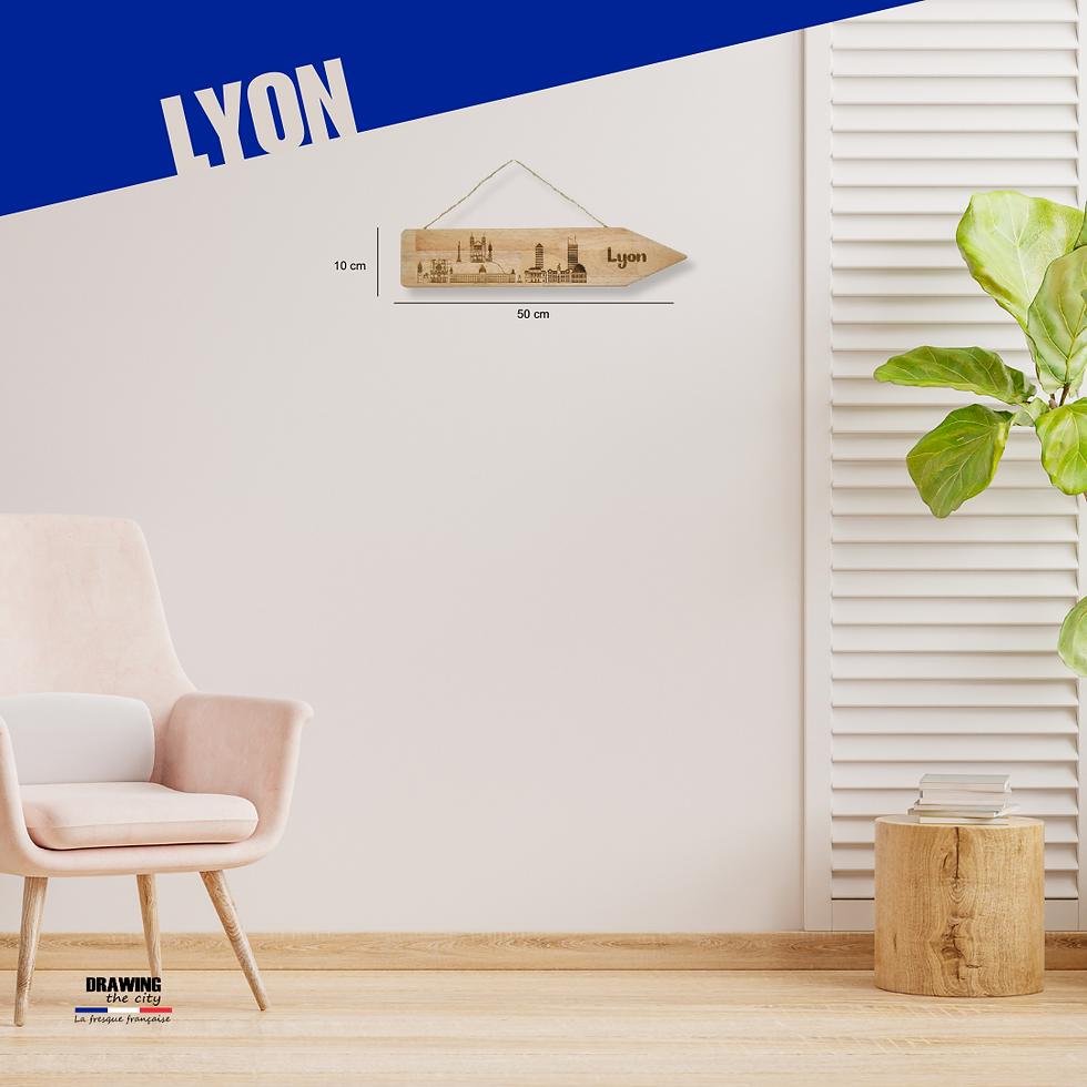 Miniature : Pancarte bois - Lyon