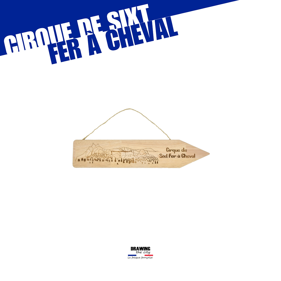 Thumbnail: Pancarte bois - Cirque de Sixt Fer à Cheval