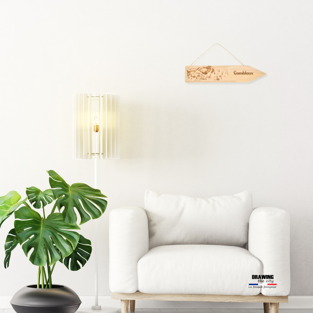 Pancarte bois - Combloux